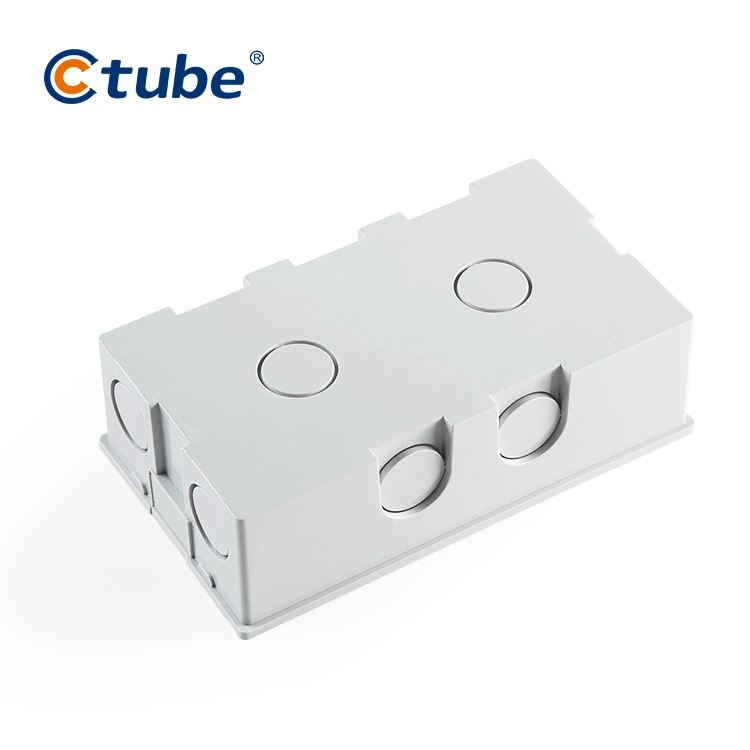 Pipe Connect Non-Metallic PVC Push Button Switch and Outlet Switch Box