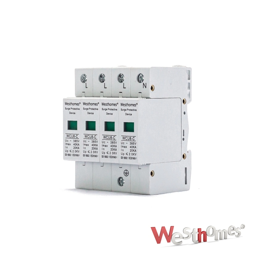 Chinese Supplier 3p DIN Rail 2ka SPD Surge Protection Device