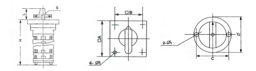 Kdhc-25A 10 Position Rotary Switch Welding Machine Universal Changeover Cam Rotary Switches