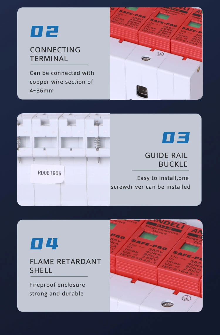 Surge Protector Protection Devices 1200V Solar DC SPD Electricity Safety 1p