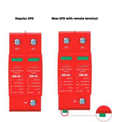  Alimentatore di fabbrica DC Lightning Arrester Energy 40ka SPD protezione da sovratensioni Dispositivo