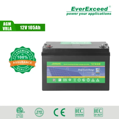 Tensione nominale ciclo profondo batteria solare 12V 100ah 200ah 300ah Batterie al piombo in vendita