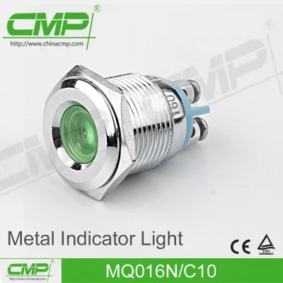 Spia LED in metallo da 16 mm