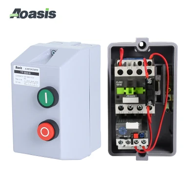 Interruttore magnetico Qcx2-18 trifase 220V AOASIS Vol Motor Starter Switch Avviatore magnetico da 380 V 18 A.