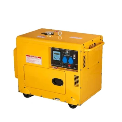 Generatore diesel monocilindrico Super Silent da 5 kw, 5 kVA raffreddato ad aria Abbinare il motore diesel 186fae con protezione da sovratensione