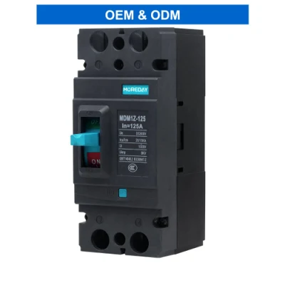 Circuito contenitore stampato 2p MCCB interruttore di circuito CC ad alta tensione Interruttore per interruttore di protezione della batteria solare DC 1000 V 200 A. Interruttore