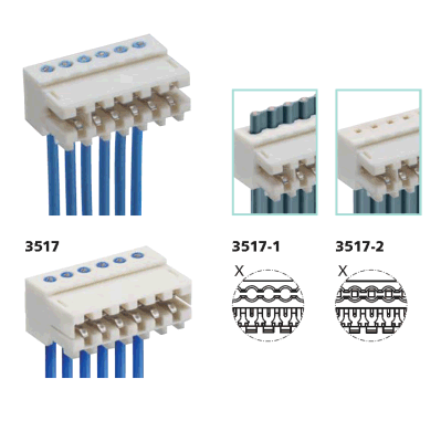 Connettore di alimentazione da 2,5 mm RAST con cavo assemblato IDC da 2,54 mm Per produttori di filo per circuito stampato con WHMA/Ipc620