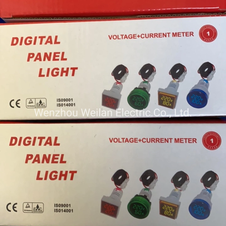 Digital Display Current Voltmeter Ampere Meter Indicator Light