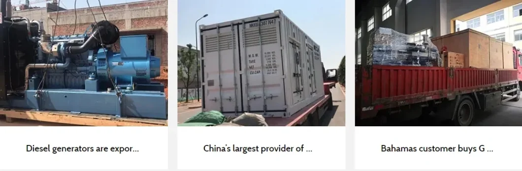 Good Protection Grade Diesel Generator Set Commins Yuchai Shanghai Engine