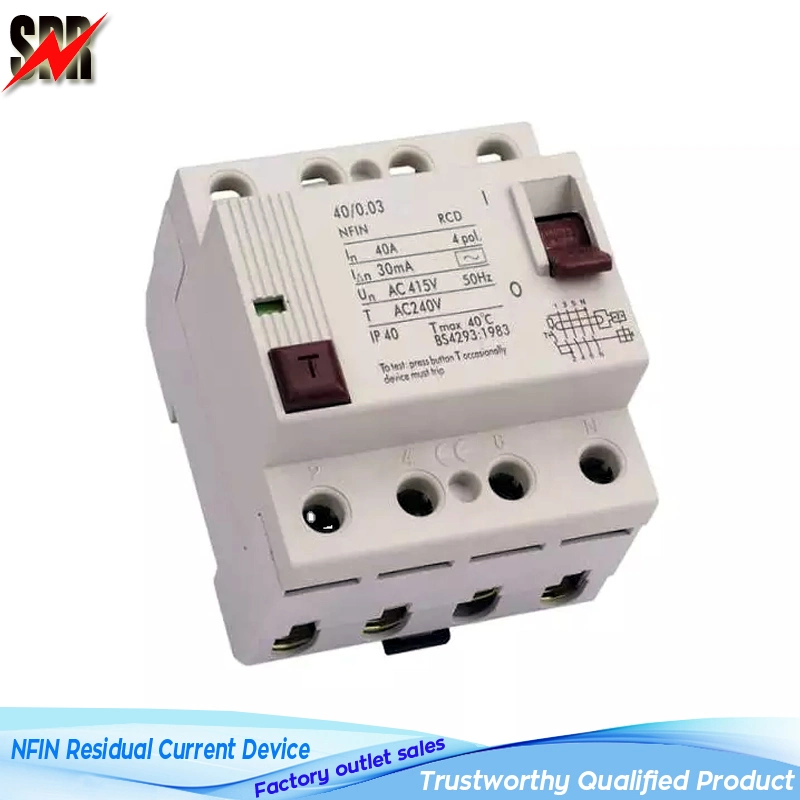 2p 4p Nfin RCD 25A-63A 230/400V Residual Current Devices Y30