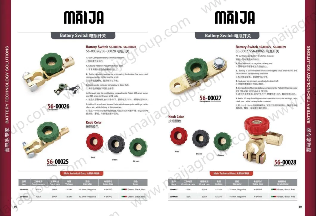 Battery Quick Isolator Disconnect Switch