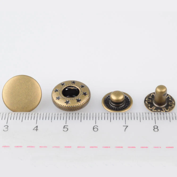 Custom Size Jeans Buttons Silver Gold Metal Press Stud Brass Snaps Buttons New Snap Button