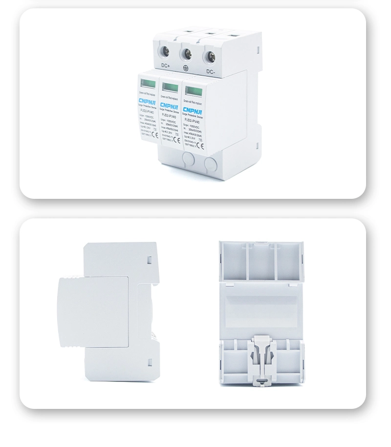 40ka Surge Protection Device 2p 3p AC SPD for Lightning Arrester