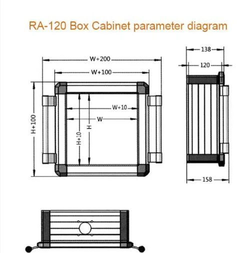 Aluminum Alloy CNC HMI Enclosure Control Box Support Arm System Operation Cantilever Control Box