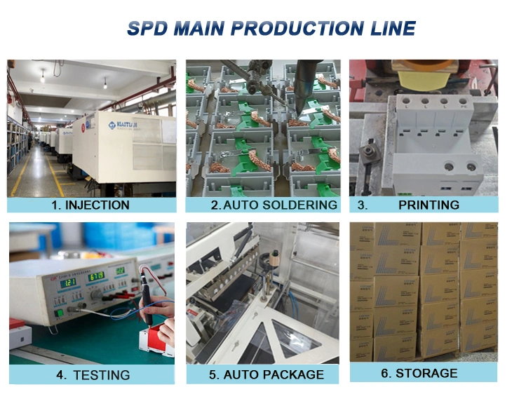 2p 80ka T2 AC SPD Lightning Surge Protection Device