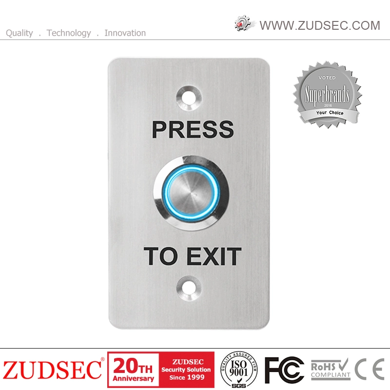 IP67 High Waterproof Outdoor 22mm Stainless Steel Big Press Push to Exit Button for Waterproof Door Access Control System