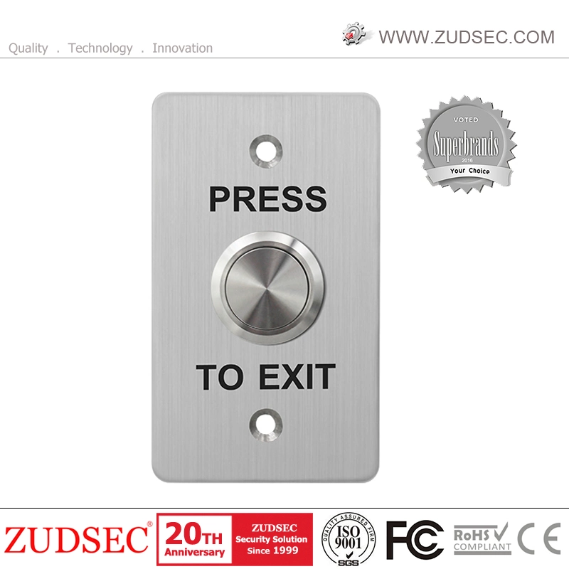 IP67 High Waterproof Outdoor 22mm Stainless Steel Big Press Push to Exit Button for Waterproof Door Access Control System