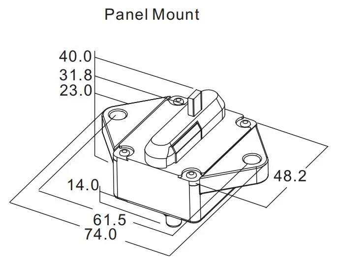 E9 Series E94 E95 E96 Car Audio Stereo Amplifier Hi-AMP Circuit Breaker Manual Power Protect Switch for Electrical Machinery