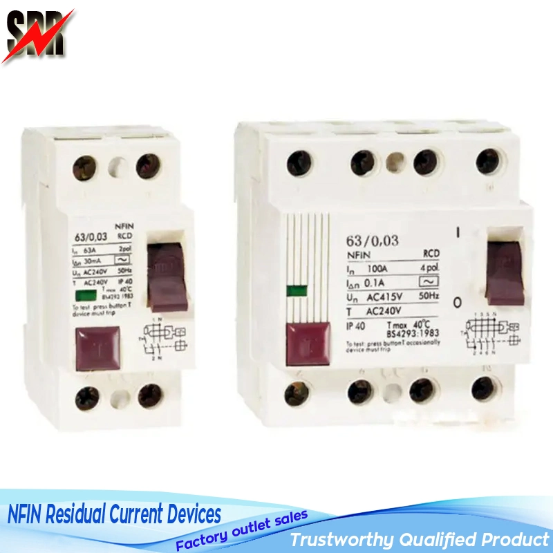 2p 4p Nfin RCD 25A-63A 230/400V Residual Current Devices Y30