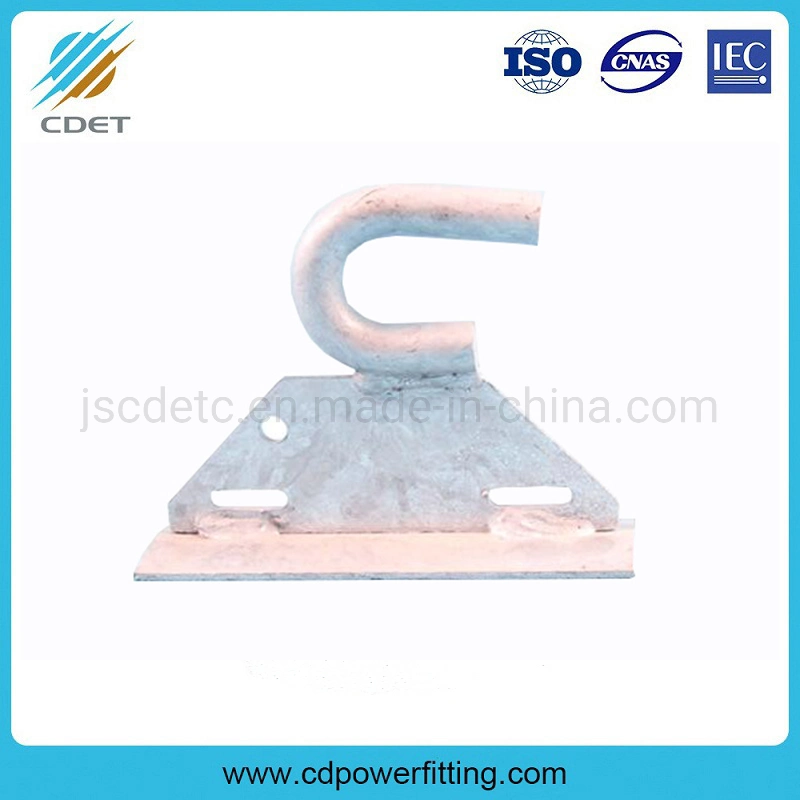 Pole Line Hardware Galvanized Anchoring Bracket