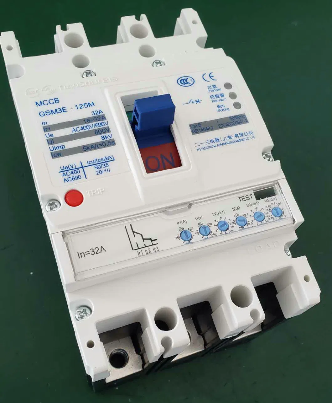 GSM3E series of adjustable Molded Case Circuit Breakers