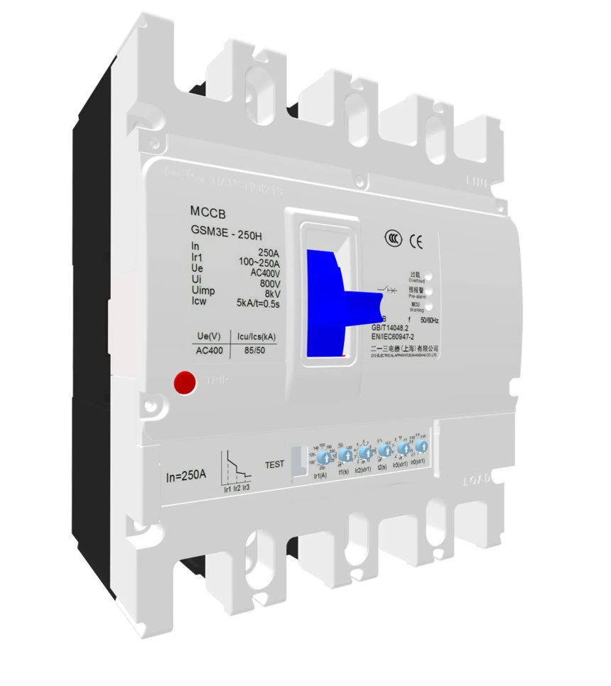 GSM3E series of adjustable Molded Case Circuit Breakers