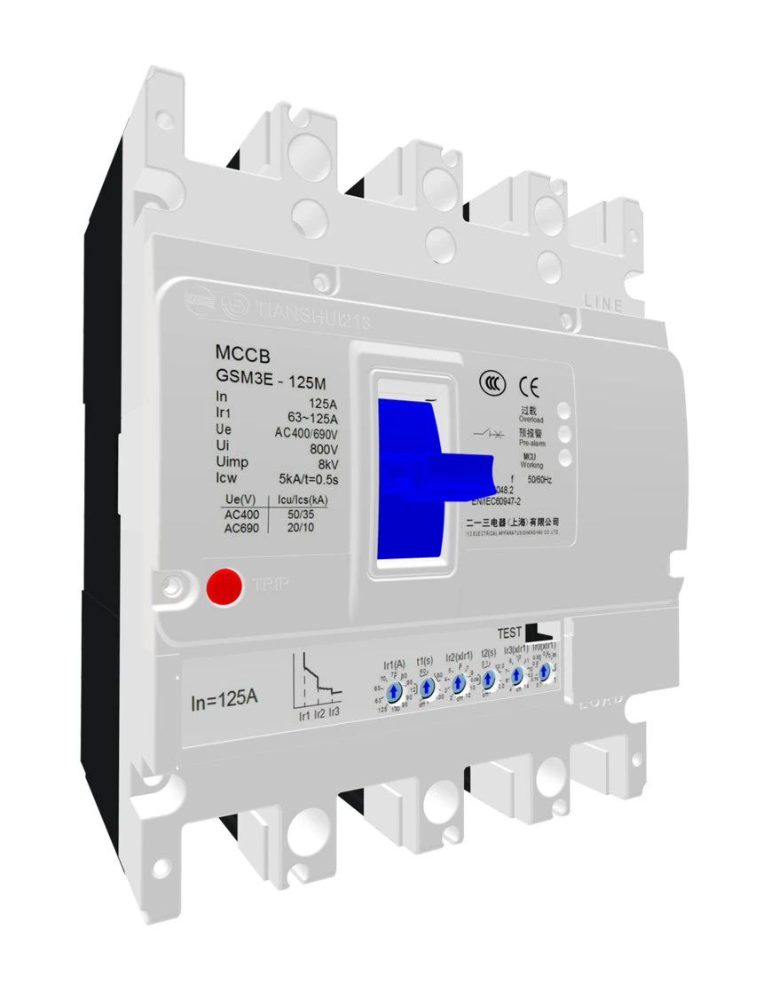 GSM3E series of adjustable Molded Case Circuit Breakers