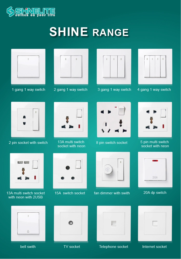 12 Years BS Standard Wall Light Electrical Switch Socket Manufacturer