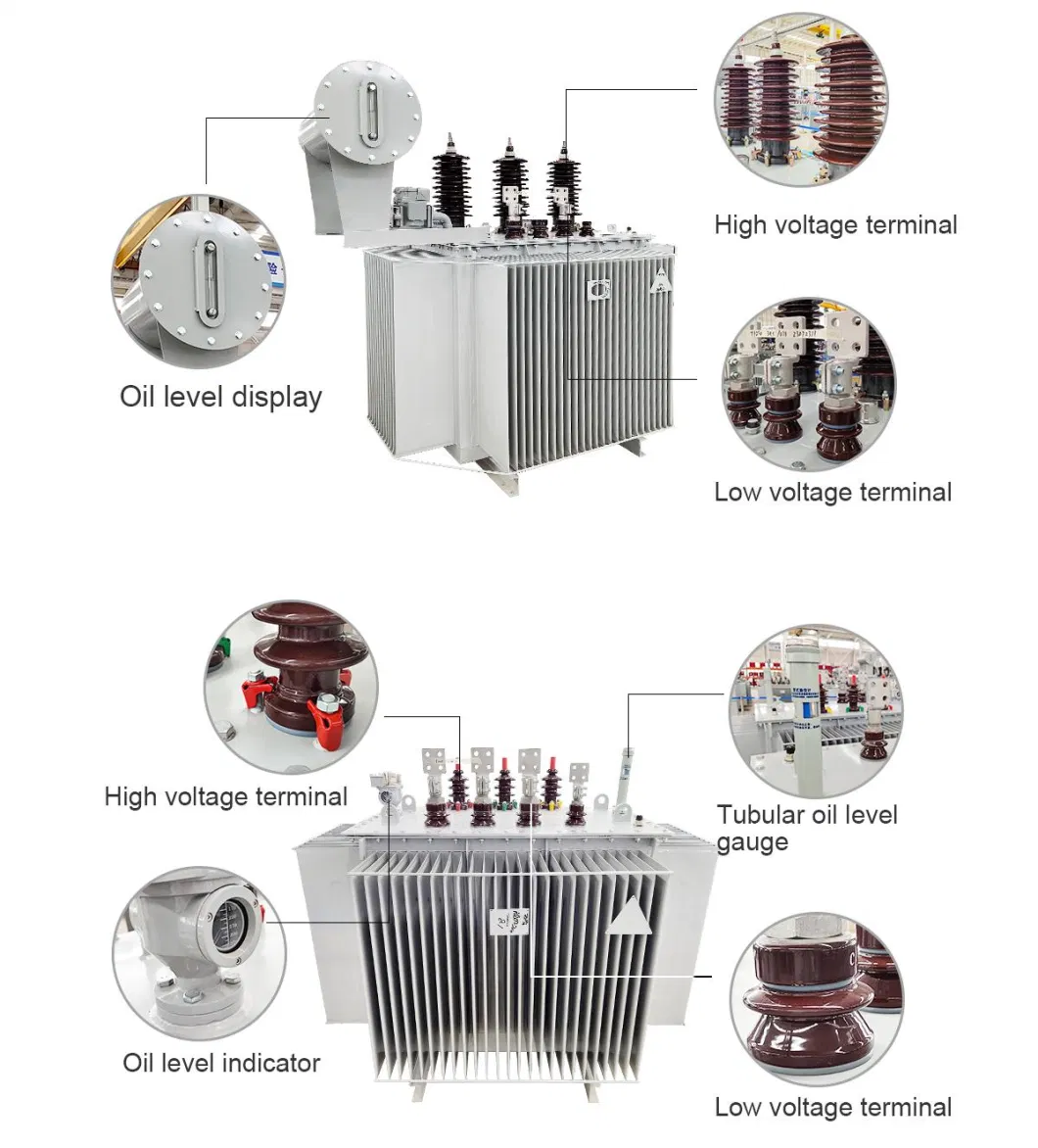 S11 Series 10kv Power Distribution Three-Phase Electric Transformer with Oil Immersed High Voltage Onan Rectifiers Current High Frequency Dry Type Transformer