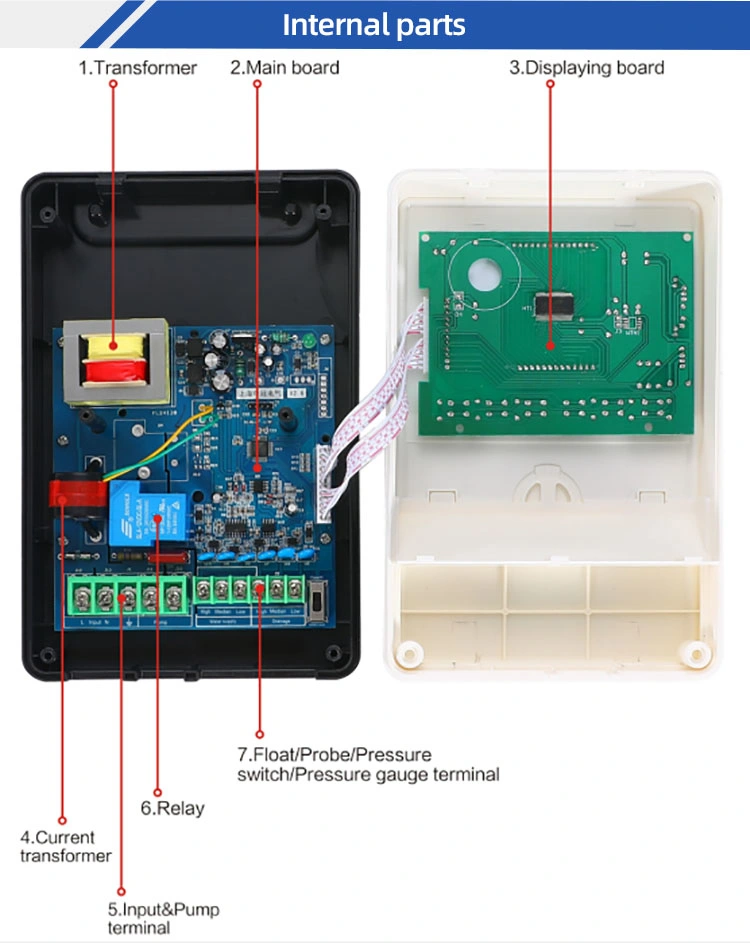 Single-Phase LCD Remote Pump Control Switch for Water Automation