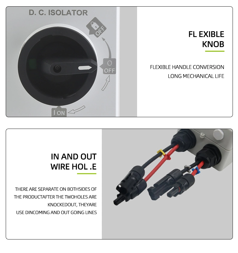 Moreday Mdis-40 Outdoor Waterproof IP66nw DC 1000V 1200V 32 AMP Isolator Disconnect Switch Isolation Switch