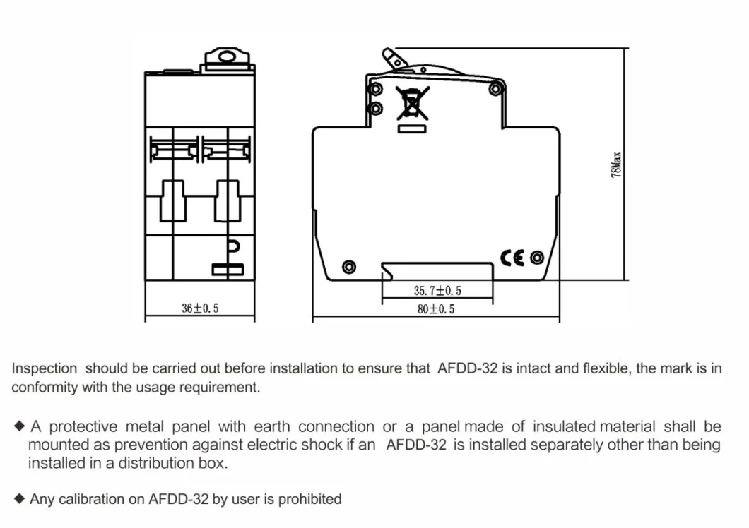 Arc Fault Breaker Geya 32A Zhe 25A Afdd Protection Gddf