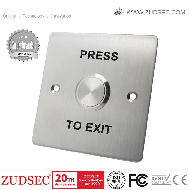 IP67 High Waterproof Outdoor 22mm Stainless Steel Big Press Push to Exit Button for Waterproof Door Access Control System