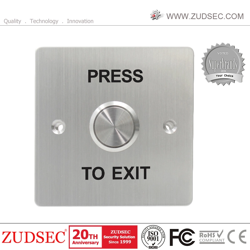 IP67 High Waterproof Outdoor 22mm Stainless Steel Big Press Push to Exit Button for Waterproof Door Access Control System