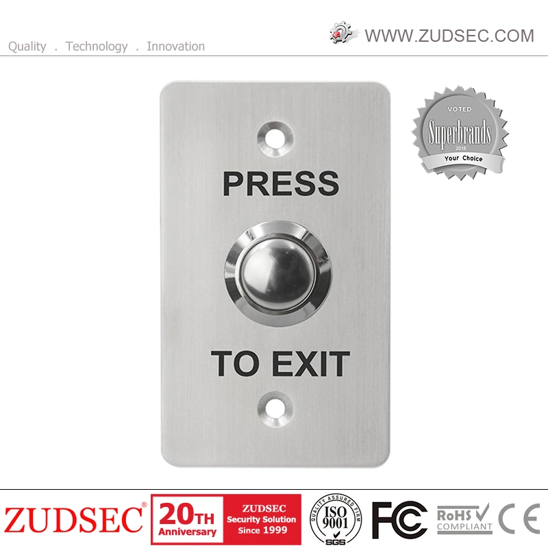 IP67 High Waterproof Outdoor 22mm Stainless Steel Big Press Push to Exit Button for Waterproof Door Access Control System