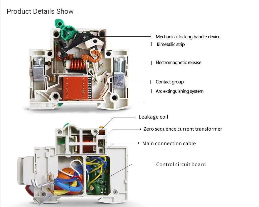 Type B RCCB ELCB Price AC 63A Residual Current Circuit Breaker RCCB/RCD