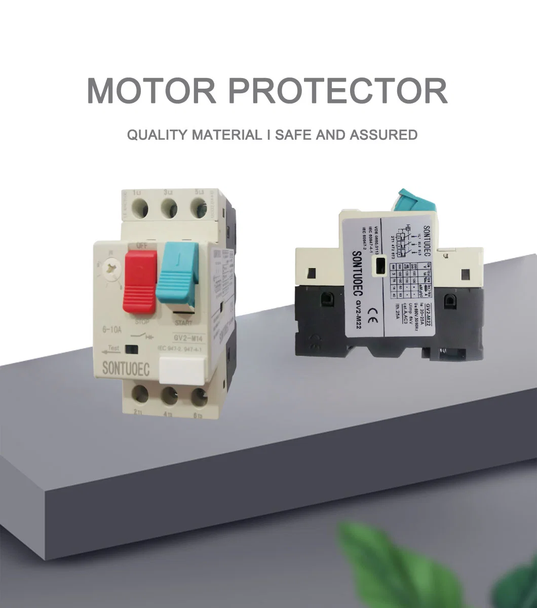 Sontuoec MPCB Motor Protection Circuit Breakers Gv2 M10 Type