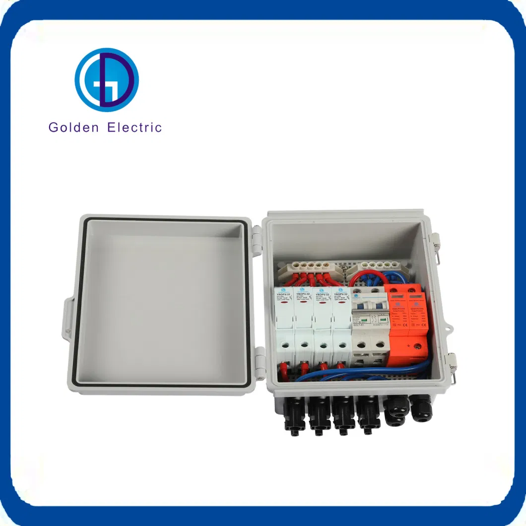 Solar House AC SPD 20ka- 40ka 2p 3p 4p Surge Protective Device for AC System Surge Protector SPD 275V 385V 420V T1+T2