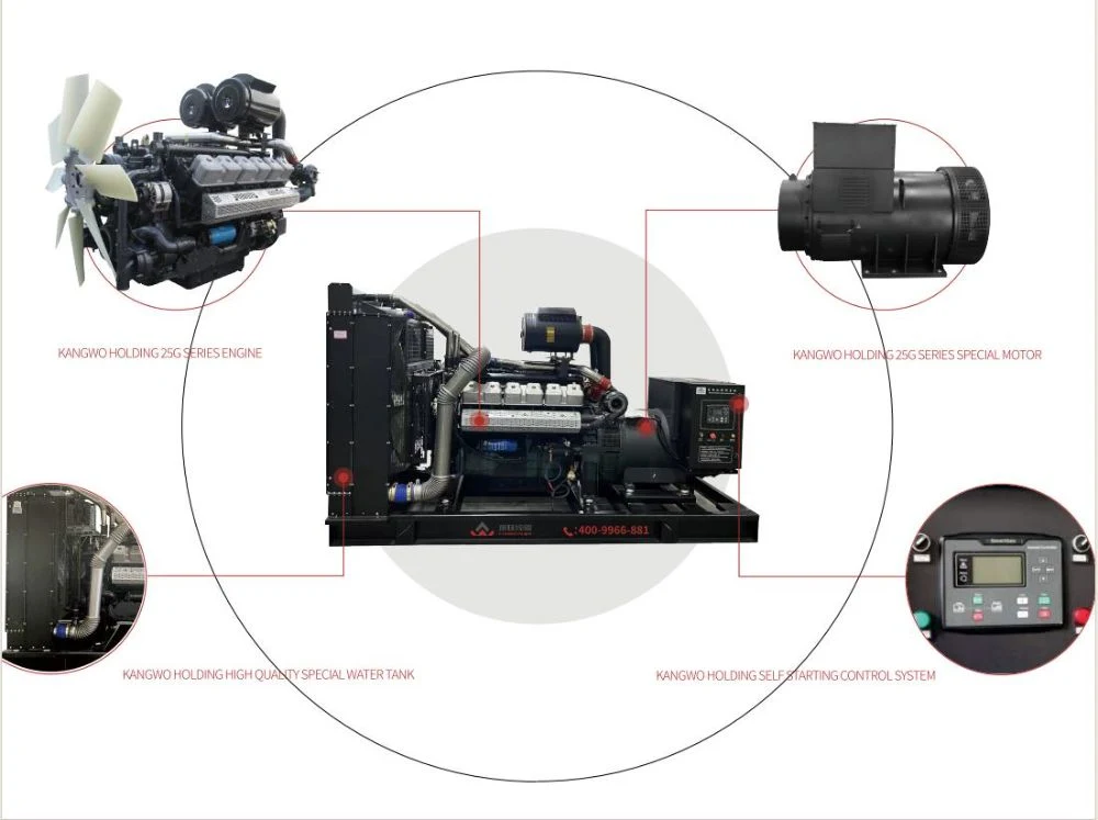 in-Line, Water-Cooled, Four-Stroke, 122kw Electric Starting Engine