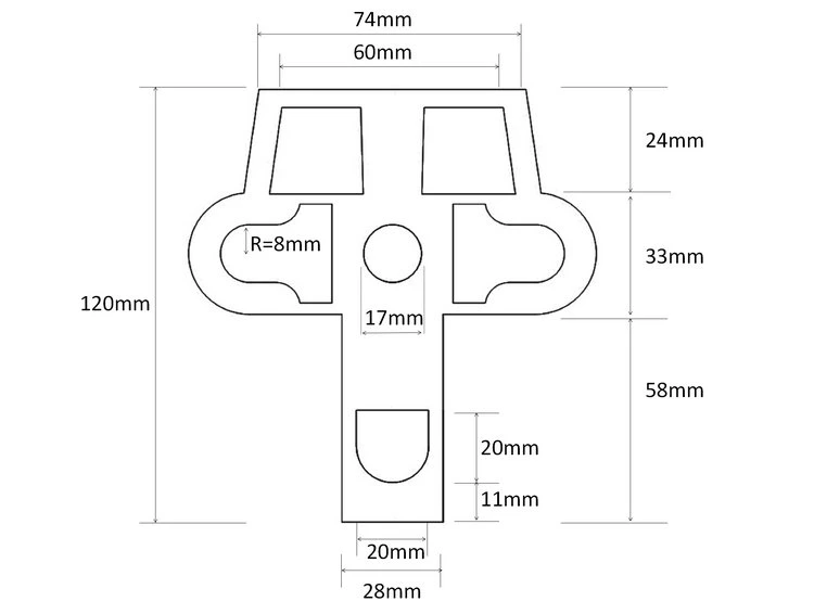 Hardware ADSS Cable Anchoring Clamp Universal Pole Bracket Upb