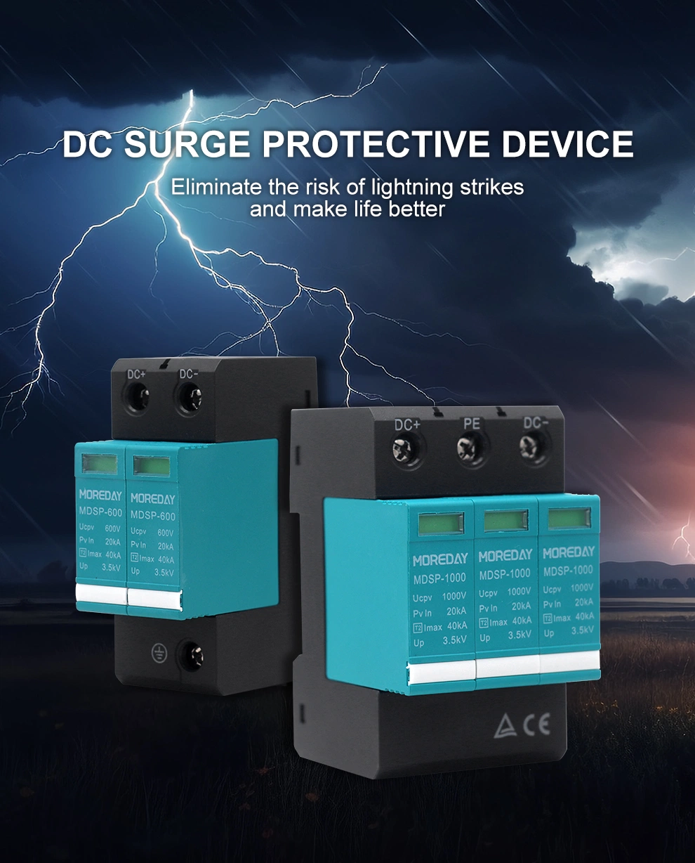 20ka-40ka 2p Household Surge Protector Power Surge Protection Device 60ka 100ka T2 SPD