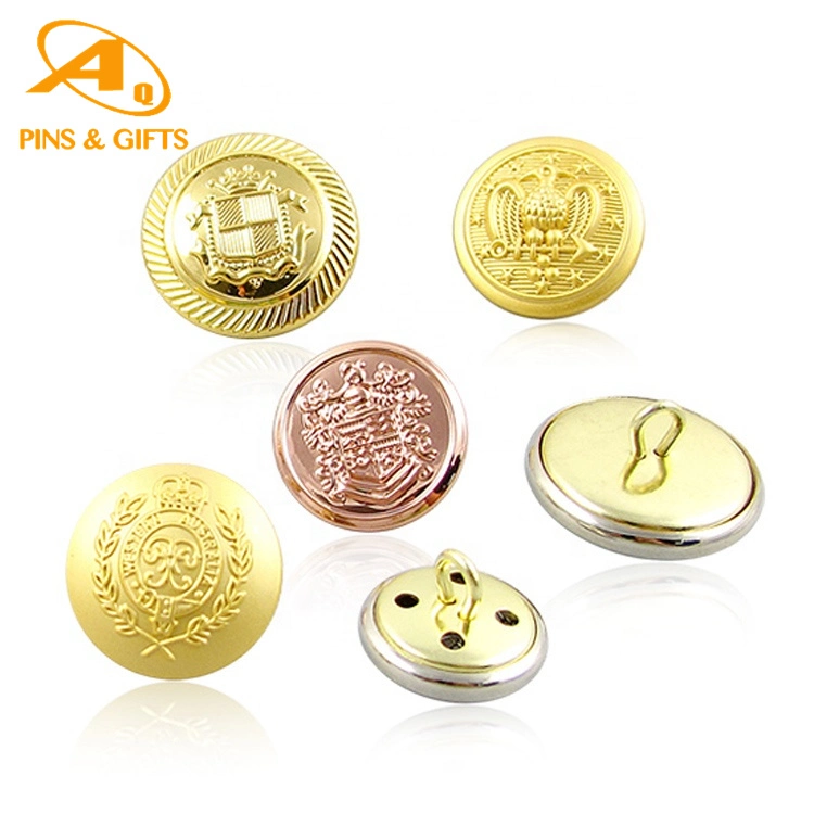 Wholesale Manufacturer Custom Logo Brass Jeans Buttons Metal Press and Rivets Botones Botton Denim Garment Metal Jeans Button for Clothing