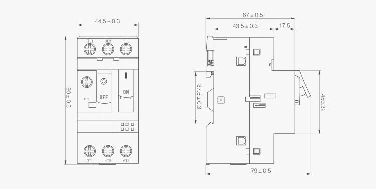 Factory Direct Manufacturer Aoasis Aov-Me Gv-Me 690V Motor Protection Circuit Breaker MPCB