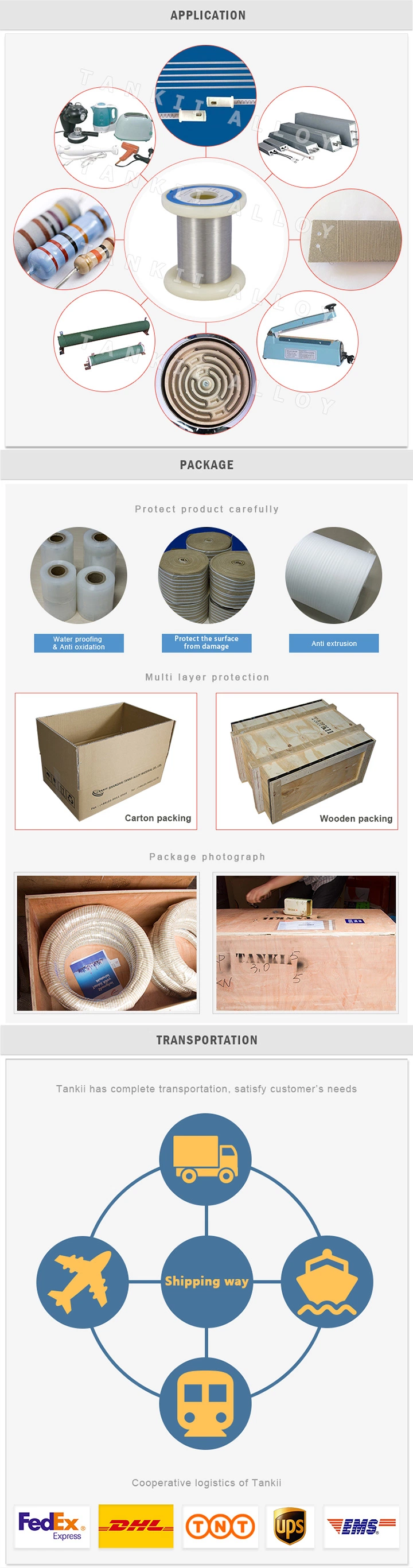 Copper Nickel Alloy Resistance Wire for Electronic Heating