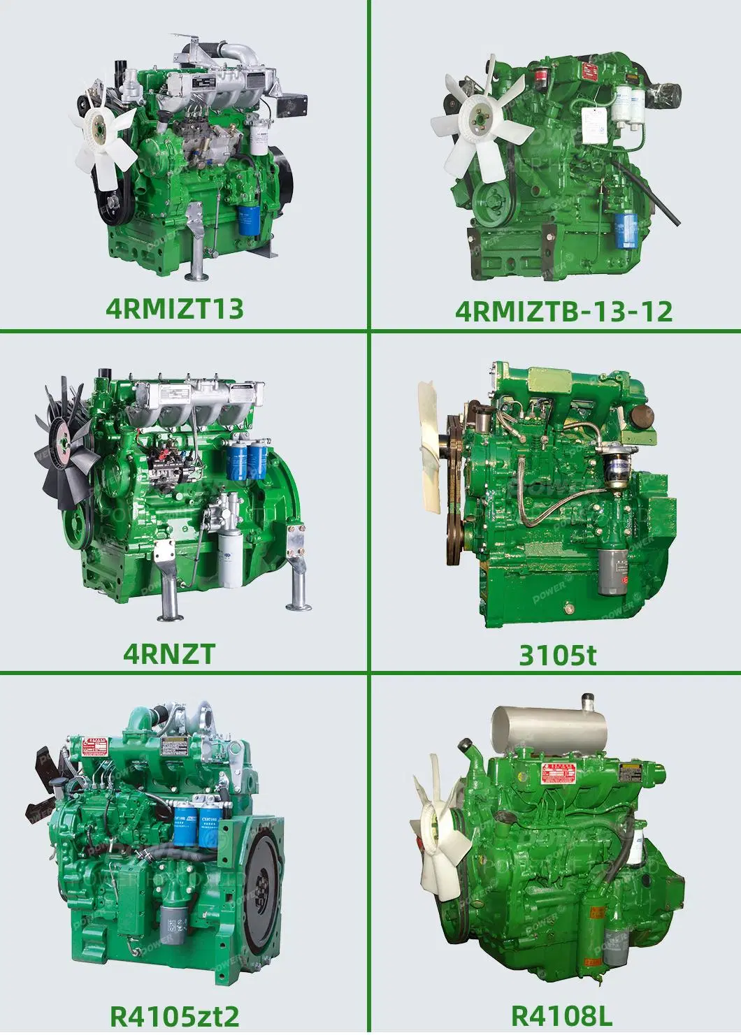 Fuel Efficient and Easy Starting 50HP 55HP 60HP 2400rpm Diesel Engine for Agriculture- Related Tractor