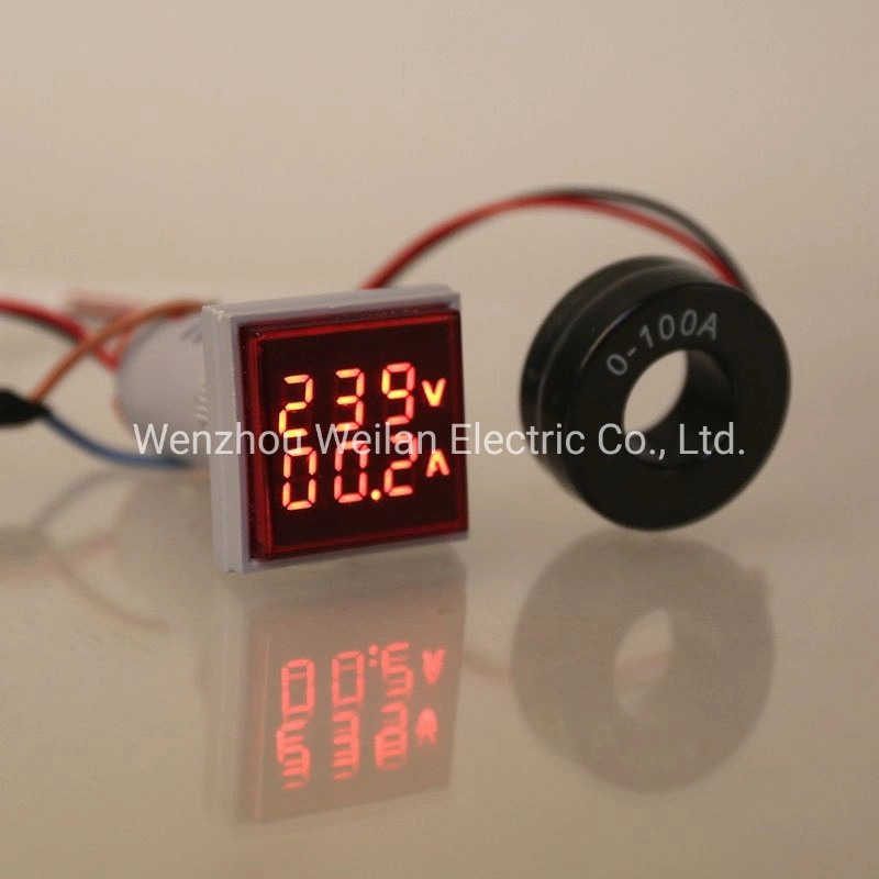 Digital Display Current Voltmeter Ampere Meter Indicator Light