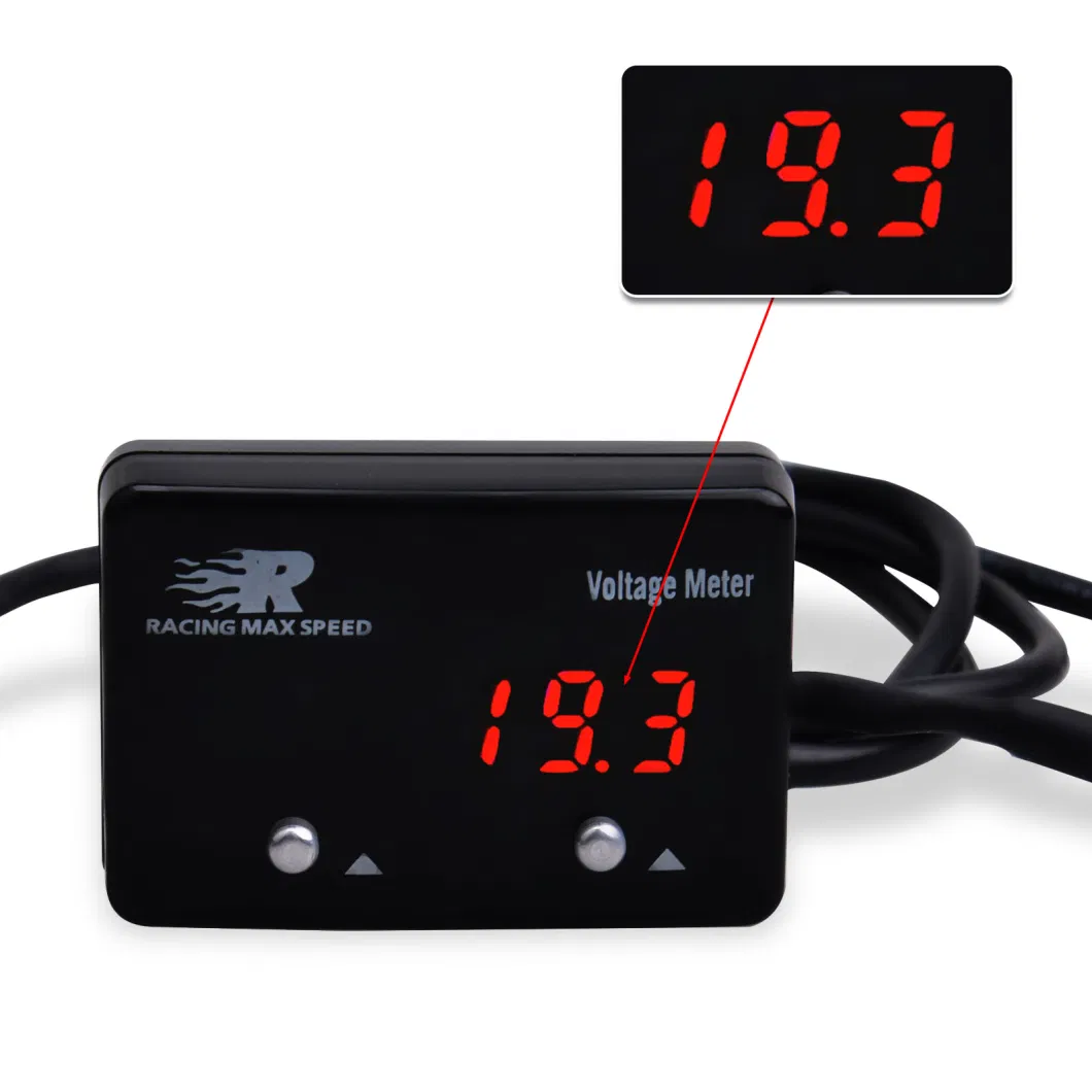 Red/Blue LED Digital Voltmeter Car Voltmeterf LED Voltmeter Digital Display Voltage Meter Tester DC 9-16V