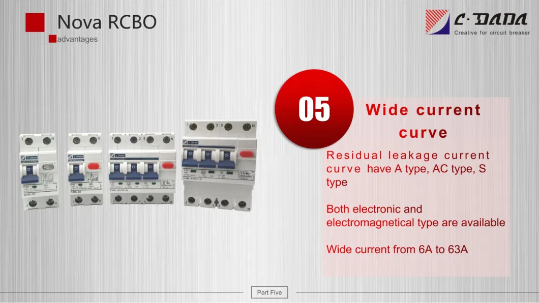 Dabl-63 6ka 1p+N Electronic RCBO CB Approved