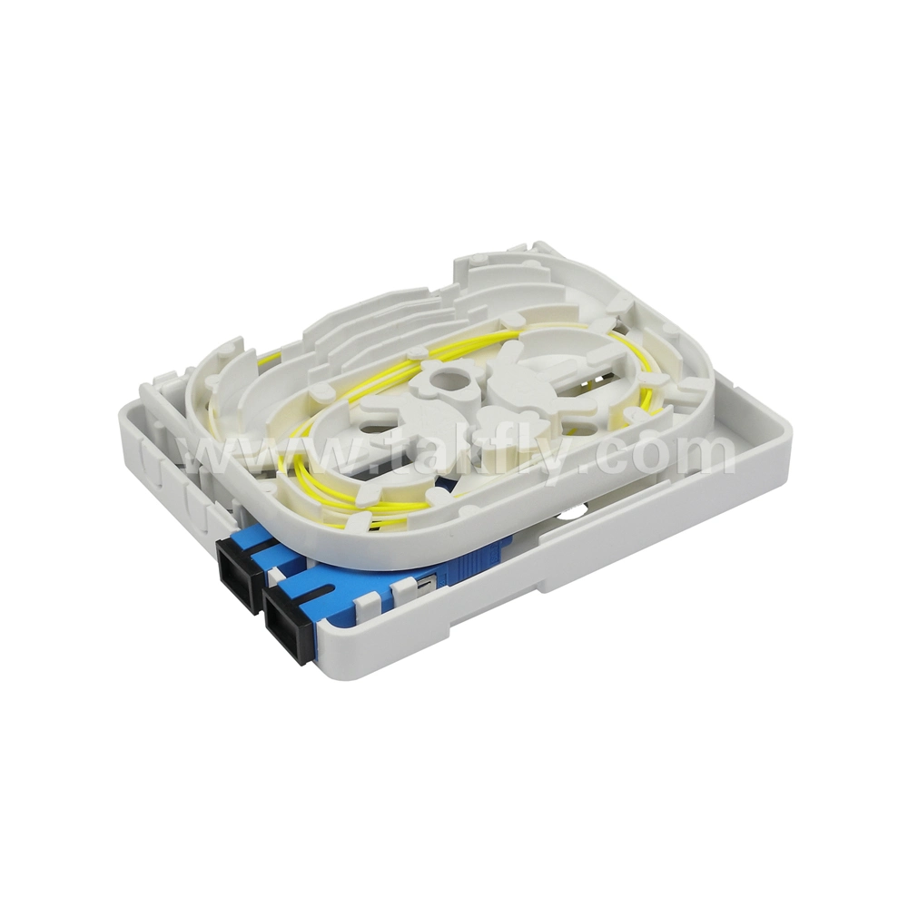 2 Port Sc Gpon Distribution Cable Joint Closure Box 2 Fibers FTTH Rosette