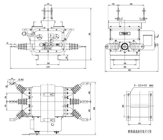 Zw20 Electric Air Electrical Electric Switch of Outdoor Vacuum Circuit Breakers Interrupter